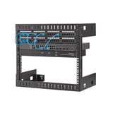 StarTech.com 2-Post 8U Open Frame Wall Mount Network Rack with Built-i