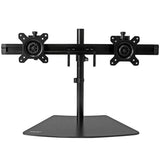 StarTech.com Dual-Monitor Stand - Horizontal - Black - For up to 24