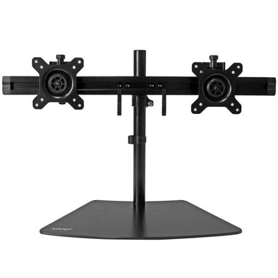 StarTech.com Dual-Monitor Stand - Horizontal - Black - For up to 24