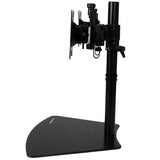 StarTech.com Dual-Monitor Stand - Horizontal - Black - For up to 24