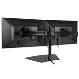 StarTech.com Dual-Monitor Stand - Horizontal - Black - For up to 24