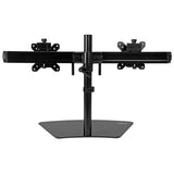 StarTech.com Dual-Monitor Stand - Horizontal - Black - For up to 24