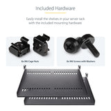 Tablette de rack serveur 1U StarTech.com 2 unités, aérée montage rack universel