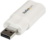 StarTech.com ICUSBAUDIO USB to Stereo Audio Adapter Converter