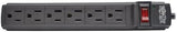 Tripp Lite 6 Outlet Power Strip NEMA 5-15R 6-ft Cord 5-15P Black Housi