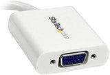 StarTech.com Mini DisplayPort to VGA Adapter – White – 1080p – Thunder