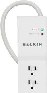 Belkin 7 Outlet Surge Protector with 6-Feet Cord, BE10700006-CM 6 Feet