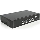 StarTech.com 4 Port Professional VGA USB KVM Switch with Hub - 1U Rack