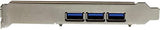 StarTech PEXUSB3S42 4-Port PCI Express USB 3.0 Card 3 External and 1 I