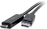 C2G 50195 C2G 10ft DisplayPort Male to HD Male Active Adapter Cable -