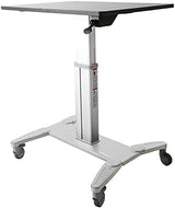 StarTech.com Mobile Standing Desk - Portable Sit Stand Ergonomic Heigh