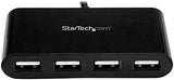 STARTECH USB C Hub 4 Port, USB-C to 4 x USB-A, Powered USB Hub, USB 2.