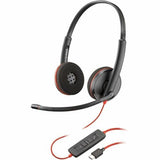 HP Poly Blackwire 3220 Stereo Headset with USB-C Adapter