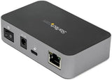 StarTech.com 3 Port USB C 3.1 Gen 2 Hub with Ethernet Adapter - 10Gbps