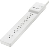 Belkin 7 Outlet Surge Protector with 6-Feet Cord, BE10700006-CM 6 Feet
