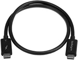 StarTech.com TBLT34MM50CM Câble Thunderbolt 3 – 40 Gb/s – Chaînage en série