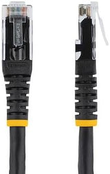 StarTech.com 35ft CAT6 Ethernet Cable - Black CAT 6 Gigabit Ethernet W