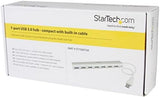StarTech.com 7 Port Compact USB 3.0 Hub with Built-in Cable - Aluminum