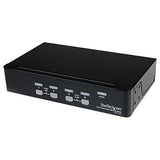 StarTech.com 4 Port Professional VGA USB KVM Switch with Hub - 1U Rack