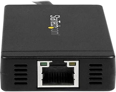 StarTech.com 3 Port USB C Hub with Ethernet – USB-C to 3x USB-A w/ Pow