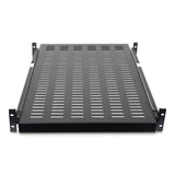 StarTech.com UNISLDSHF19 2U Sliding Rack Shelf, 50lb Capacity
