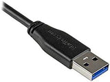 StarTech.com 0.5m 20in Slim Micro USB 3.0 Cable M/M - Right-Angle Micr
