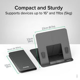 Support d'ordinateur portable repliable Plugable Technologies avec 4 angles ajustables f