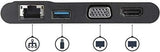 USB C to VGA HDMI MultiPort Adapter, USB C Hub (4 in 1), with 4K HDMI