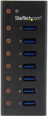 StarTech.com 7 Port USB 3.0 Hub - Metal Enclosure - Desktop or Wall Mo
