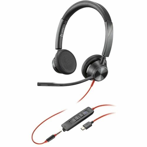 Poly Blackwire 3325 Microsoft Teams Certified USB-C Headset TAA - Micr