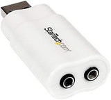 StarTech.com ICUSBAUDIO USB to Stereo Audio Adapter Converter