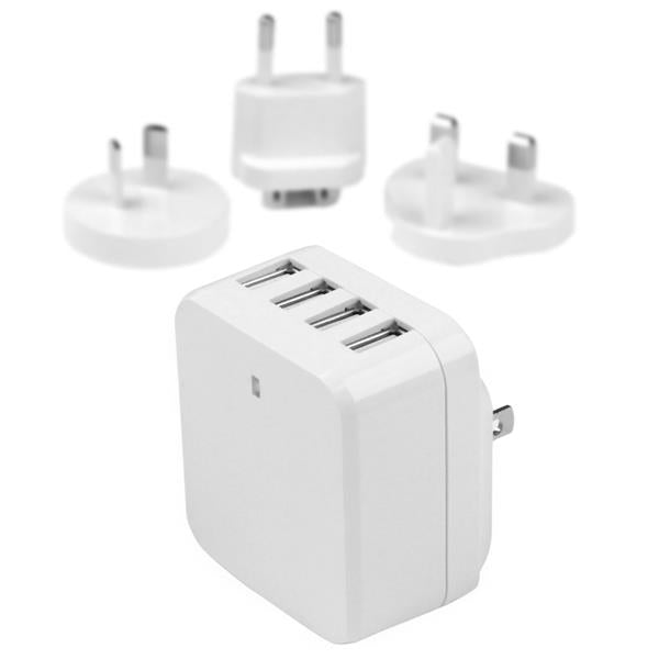 Chargeur Mural USB 4 Ports StarTech.com - Voyages Internationaux - 34W/6.8A