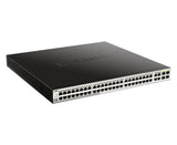 Commutateur administrable intelligent Gigabit PoE 52 ports D-Link, incluant 4 x 100/1000