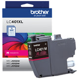 Cartouche d'encre magenta haute capacité Brother LC401XLMS