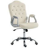 Vanity Office Chair, Velvet Computer Desk Chair with Swivel Wheels, Adjustable Height, Tilt Function