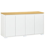 Buffet de rangement, table de buffet avec 2 portes doubles et étagères réglables pour salon