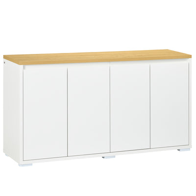Sideboard Cabinet, Buffet Table with 2 Double Doors and Adjustable Shelves for Living Room
