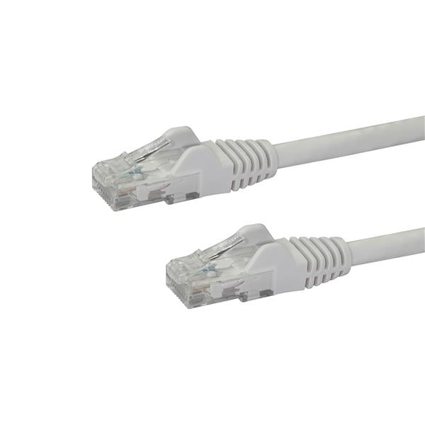 StarTech.com 100ft CAT6 Ethernet Cable - White CAT 6 Gigabit Ethernet