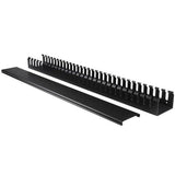 StarTech.com 2-Pack 20U Vertical Cable Organizer with Finger Ducts, Ve
