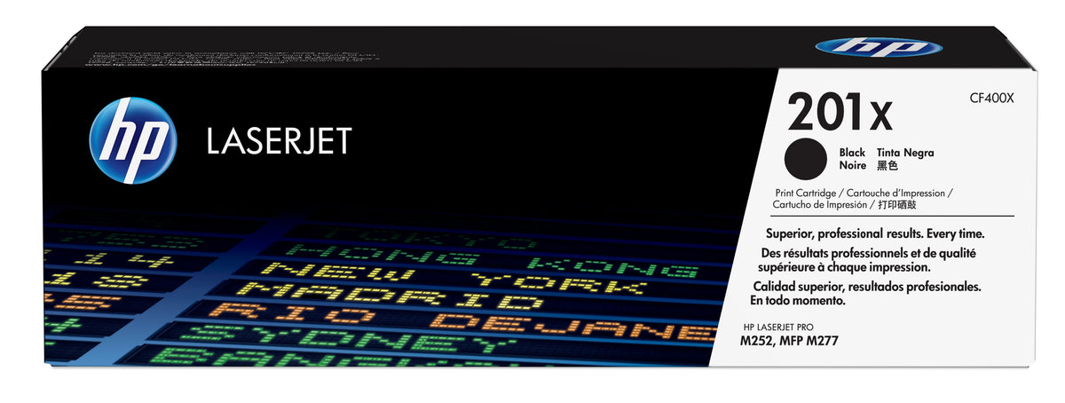 HP 201X Cartouche de toner noir LaserJet à haut rendement