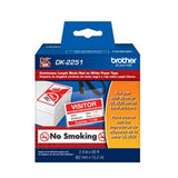 Brother DK-2251 Label Tape - 62mm x 15.2m Black/Red