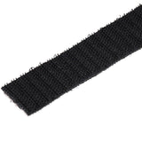 StarTech.com 50ft (15.2m) Hook and Loop Roll, Black, Cut-to-Size Reusa