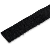 StarTech.com 50ft (15.2m) Hook and Loop Roll, Black, Cut-to-Size Reusa