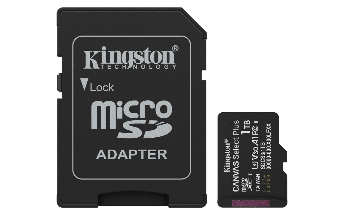 Kingston Technology microSDXC Canvas Select Plus Gen3 1TB 150MB/s A1 C