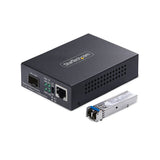 StarTech.com Single-Mode (SM) LC Fiber Media Converter for 10/100/1000
