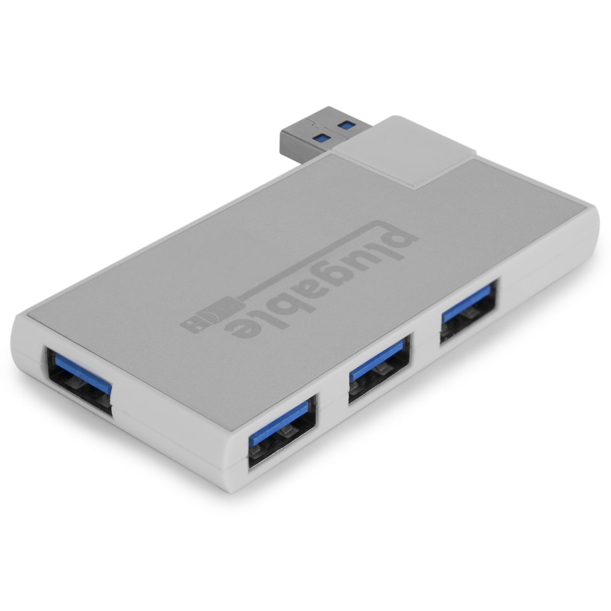 Plugable Technologies USB Hub, Rotating 4 Port USB 3.0 Hub, Driverless