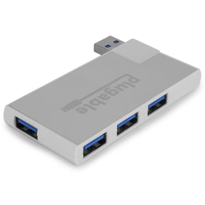 Plugable Technologies USB Hub, Rotating 4 Port USB 3.0 Hub, Driverless