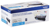 Brother TN-436C Cyan Toner Cartridge - 6,500 Pages