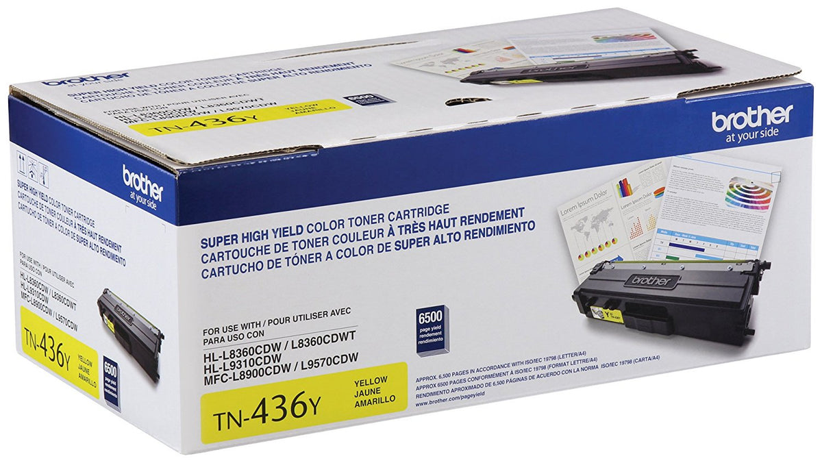 Brother TN-436Y Super High-Yield Yellow Toner