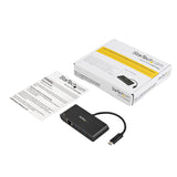 Adaptateur USB-C vers Ethernet StarTech.com avec concentrateur USB 3.0 à 3 ports et alimention